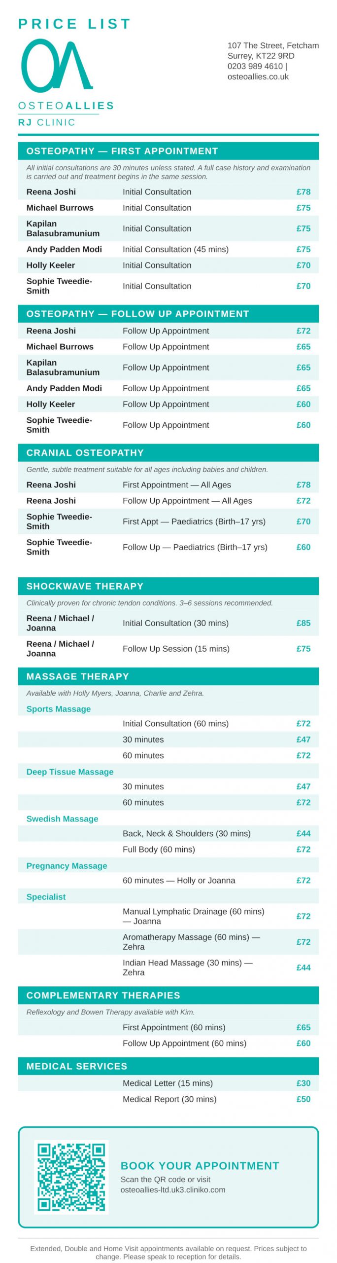 RJ Pricing